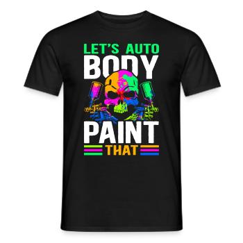 Peintre Véhicule Peintre Airbrush Cadeau - T-shirt homme - noir - Devant - AI Model Male 178 light (178cm)