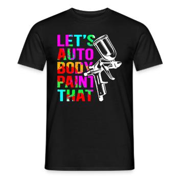 Lackierer Airbrush Fahrzeuglackierer Geschenk - Männer T-Shirt - Schwarz - Vorne - AI Model Male 178 light (178cm)