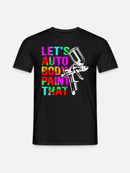 Lackierer Airbrush Fahrzeuglackierer Geschenk - Männer T-Shirt - Schwarz