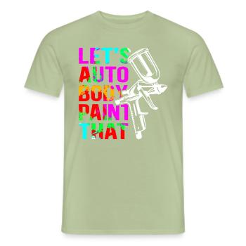 Lackierer Airbrush Fahrzeuglackierer Geschenk - Männer T-Shirt - Sage - Vorne - AI Model Male 178 light (178cm)