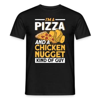 Pizza Food Pizzeria Pizza slice Pizza maker - Men's T-Shirt - black - Front - AI Model Male 178 light (178cm)