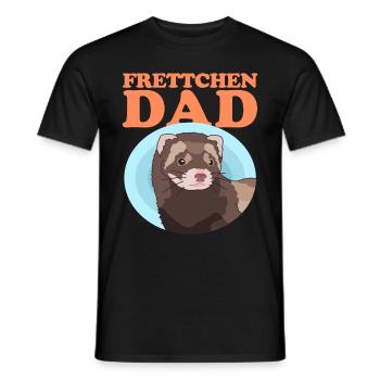 Ferret Dad Ferret Owner Ferret Gift - Men's T-Shirt - black - Front - AI Model Male 178 light (178cm)