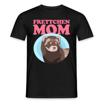Frettchen Mom Frettchen Ferret Besitzer Geschenk - Männer T-Shirt - Schwarz - Vorne - AI Model Male 178 light (178cm)