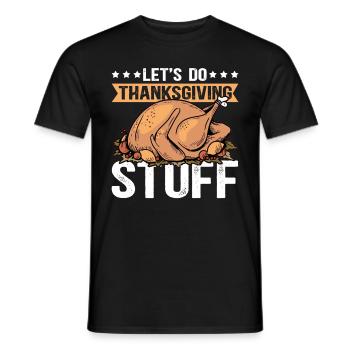 Thanksgiving Day Thanksgiving Turkey Gift - Men's T-Shirt - black - Front - AI Model Male 178 light (178cm)
