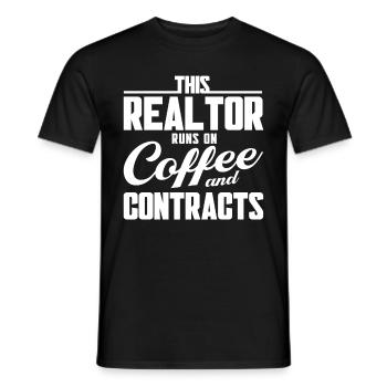 Immobilienmakler Makler Beruf Immobilien - Männer T-Shirt - Schwarz - Vorne - AI Model Male 178 light (178cm)