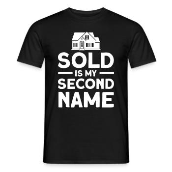 Immobilienmakler Makler Beruf Immobilien - Männer T-Shirt - Schwarz - Vorne - AI Model Male 178 light (178cm)