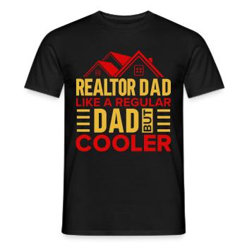 Immobilienmakler Makler Beruf Immobilien - Männer T-Shirt - Schwarz - Vorne - AI Model Male 178 light (178cm)