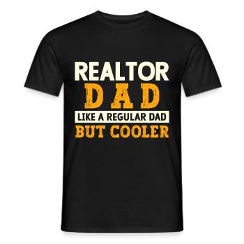 Immobilienmakler Makler Beruf Immobilien - Männer T-Shirt - Schwarz - Vorne - AI Model Male 178 light (178cm)