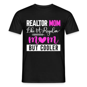 Immobilienmakler Makler Beruf Immobilien - Männer T-Shirt - Schwarz - Vorne - AI Model Male 178 light (178cm)