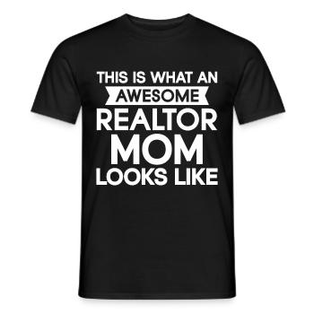 Immobilienmakler Makler Beruf Immobilien - Männer T-Shirt - Schwarz - Vorne - AI Model Male 178 light (178cm)