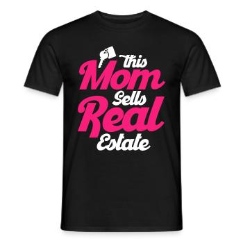 Immobilienmakler Makler Beruf Immobilien - Männer T-Shirt - Schwarz - Vorne - AI Model Male 178 light (178cm)