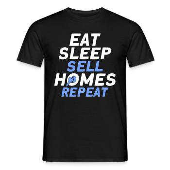 Immobilienmakler Makler Beruf Immobilien - Männer T-Shirt - Schwarz - Vorne - AI Model Male 178 light (178cm)