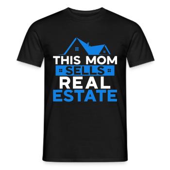 Immobilienmakler Makler Beruf Immobilien - Männer T-Shirt - Schwarz - Vorne - AI Model Male 178 light (178cm)