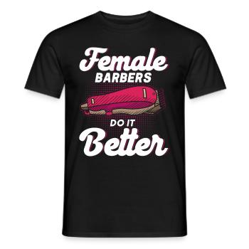 Coiffeur Disant Cadeau Salon de coiffure Coiffeur - T-shirt homme - noir - Devant - AI Model Male 178 light (178cm)