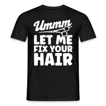 Coiffeur Disant Cadeau Salon de coiffure Coiffeur - T-shirt homme - noir - Devant - AI Model Male 178 light (178cm)
