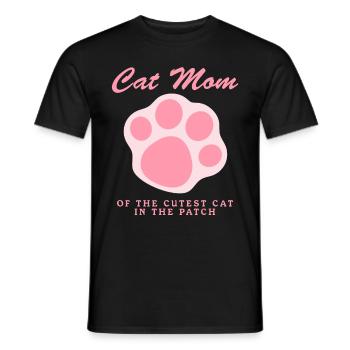 Chat Maman Chats Propriétaire de chat Chat Maman Cadeau - T-shirt homme - noir - Devant - AI Model Male 178 light (178cm)