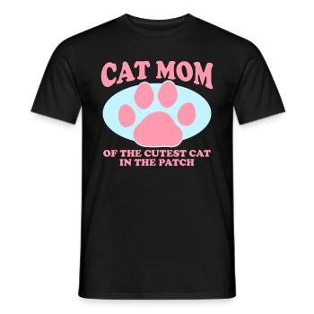 Chat Maman Chats Chat Maman Chat Propriétaire Cadeau - T-shirt homme - noir - Devant - AI Model Male 178 light (178cm)