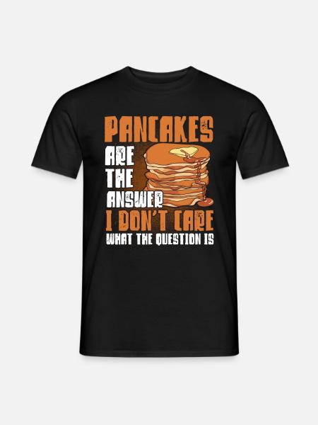 Pancake Lover Gift Pancake Saying - Men's T-Shirt - black