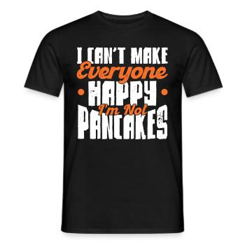 Pfannkuchen Liebhaber Geschenk Pfannkuchen Spruch - Männer T-Shirt - Schwarz - Vorne - AI Model Male 178 light (178cm)
