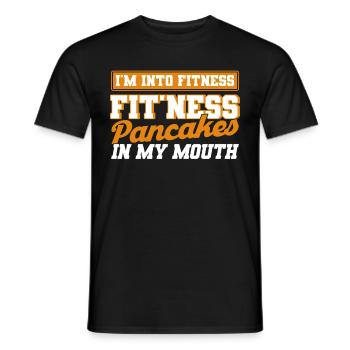 Pfannkuchen Liebhaber Geschenk Pfannkuchen Spruch - Männer T-Shirt - Schwarz - Vorne - AI Model Male 178 light (178cm)