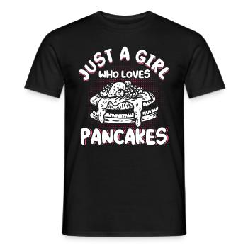 Pfannkuchen Liebhaber Geschenk Pfannkuchen Spruch - Männer T-Shirt - Schwarz - Vorne - AI Model Male 178 light (178cm)