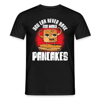 Pfannkuchen Liebhaber Geschenk Pfannkuchen Spruch - Männer T-Shirt - Schwarz - Vorne - AI Model Male 178 light (178cm)