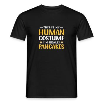 Pfannkuchen Liebhaber Geschenk Pfannkuchen Spruch - Männer T-Shirt - Schwarz - Vorne - AI Model Male 178 light (178cm)