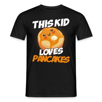 Pfannkuchen Liebhaber Geschenk Pfannkuchen Spruch - Männer T-Shirt - Schwarz - Vorne - AI Model Male 178 light (178cm)
