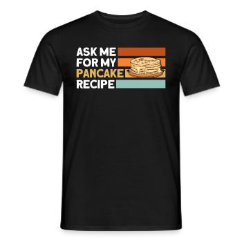 Pfannkuchen Liebhaber Geschenk Pfannkuchen Spruch - Männer T-Shirt - Schwarz - Vorne - AI Model Male 178 light (178cm)