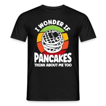Pfannkuchen Liebhaber Geschenk Pfannkuchen Spruch - Männer T-Shirt - Schwarz - Vorne - AI Model Male 178 light (178cm)