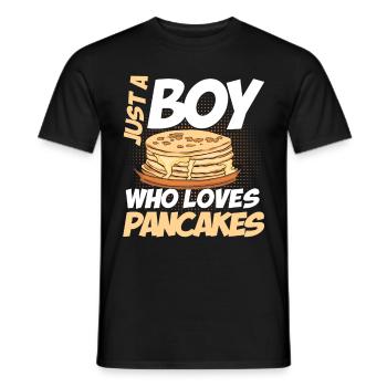 Pfannkuchen Liebhaber Geschenk Pfannkuchen Spruch - Männer T-Shirt - Schwarz - Vorne - AI Model Male 178 light (178cm)