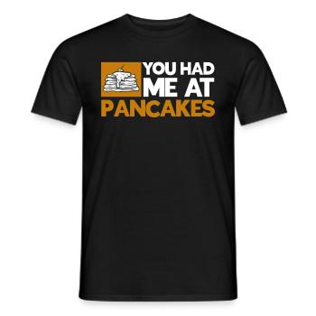 Cadeau d'amateur de crêpes disant de crêpes - T-shirt homme - noir - Devant - AI Model Male 178 light (178cm)