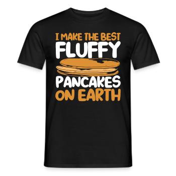 Pfannkuchen Liebhaber Geschenk Pfannkuchen Spruch - Männer T-Shirt - Schwarz - Vorne - AI Model Male 178 light (178cm)