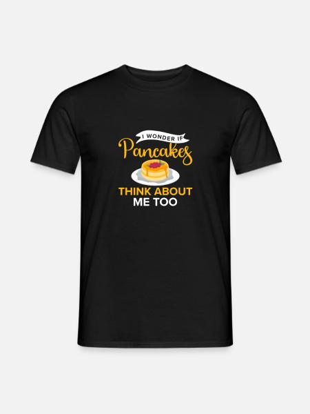 Pancake Lover Gift Pancake Saying - Men's T-Shirt - black