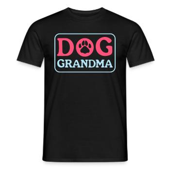 Chiens Grand-mère Propriétaire de chien Propriétaire de chien Cadeau - T-shirt homme - noir - Devant - AI Model Male 178 light (178cm)