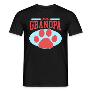 Chiens Grand-père Propriétaire de chien Propriétaire de chien Cadeau - T-shirt homme - noir - Devant - AI Model Male 178 light (178cm)
