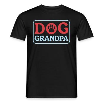 Chiens Grand-père Propriétaire de chien Propriétaire de chien Cadeau - T-shirt homme - noir - Devant - AI Model Male 178 light (178cm)