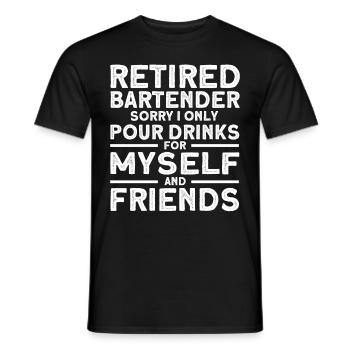 Barkeeper Geschenk Mixologist Spruch Bar - Männer T-Shirt - Schwarz - Vorne - AI Model Male 178 light (178cm)