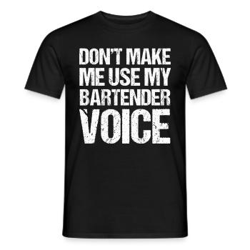 Barkeeper Geschenk Mixologist Spruch Bar - Männer T-Shirt - Schwarz - Vorne - AI Model Male 178 light (178cm)