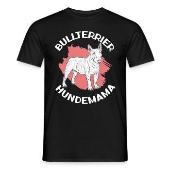 Bullterrier Hundemama Hundebesitzerin Geschenk - Männer T-Shirt - Schwarz - Vorne - AI Model Male 178 light (178cm)