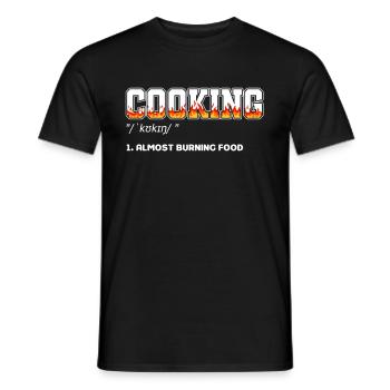 Chef Saying Gift Funny Chef - Men's T-Shirt - black - Front - AI Model Male 178 light (178cm)
