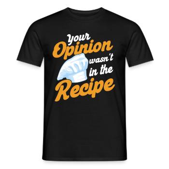 Chef Saying Gift Funny Chef - Men's T-Shirt - black - Front - AI Model Male 178 light (178cm)