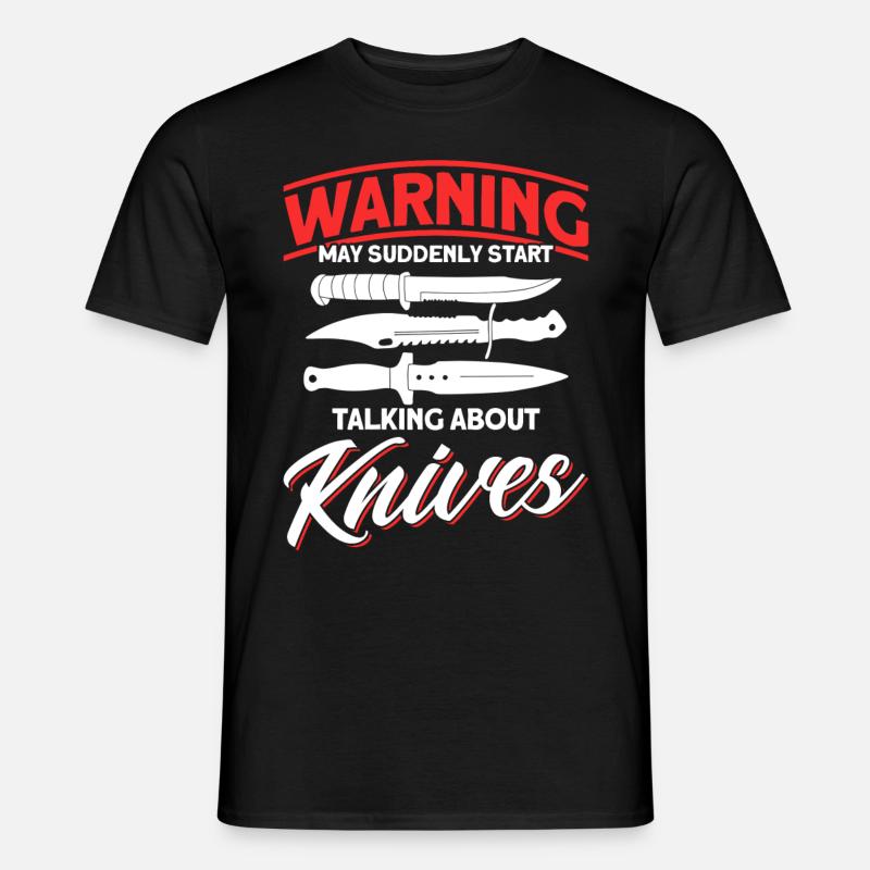 Messerwurfscheibe Geschenk Messerwerfer - Männer T-Shirt - Schwarz