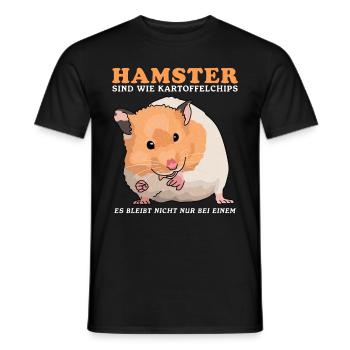 Hamster Nain Hamster Golden Hamster Cadeau - T-shirt homme - noir - Devant - AI Model Male 178 light (178cm)