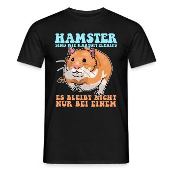 Hamster Golden Hamster Hamster Nain Cadeau - T-shirt homme - noir - Devant - AI Model Male 178 light (178cm)