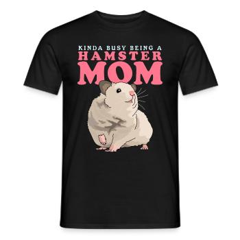 Hamster Maman Nain Hamster Golden Hamster Cadeau - T-shirt homme - noir - Devant - AI Model Male 178 light (178cm)