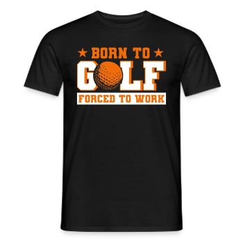 Golf Geschenk für Golfer - Männer T-Shirt - Schwarz - Vorne - AI Model Male 178 light (178cm)