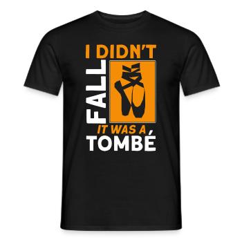 Ballet ballerine danseuse ballet - T-shirt homme - noir - Devant - AI Model Male 178 light (178cm)