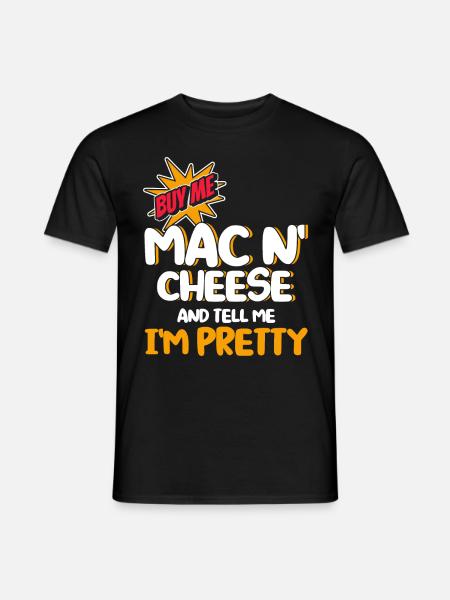 Mac N Ost Gave Citat Mac N Ost - Mænd T-shirt - sort