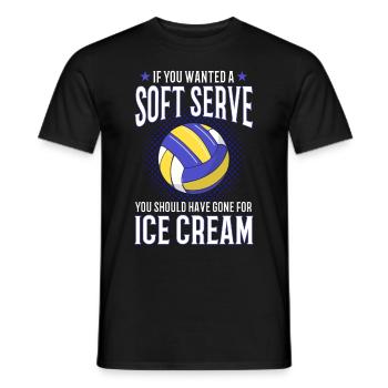 Cadeau de joueur de volley-ball Drôle de volley-ball - T-shirt homme - noir - Devant - AI Model Male 178 light (178cm)